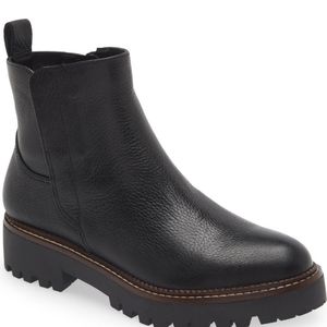 Nordstrom Miller 2 Water Resistant Boots, size 9, Black Pebbled